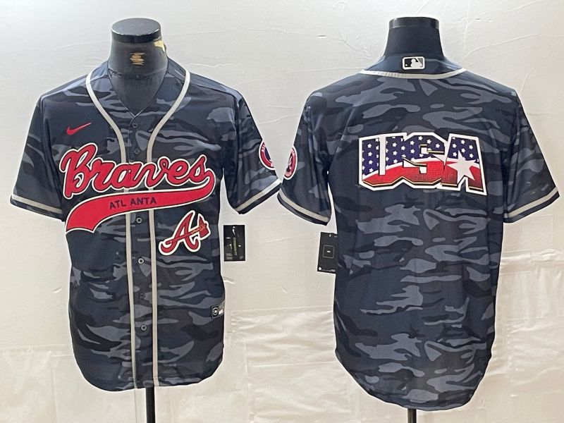 Men Atlanta Braves Blank Camo Jointly 2024 Nike MLB Jersey style 4